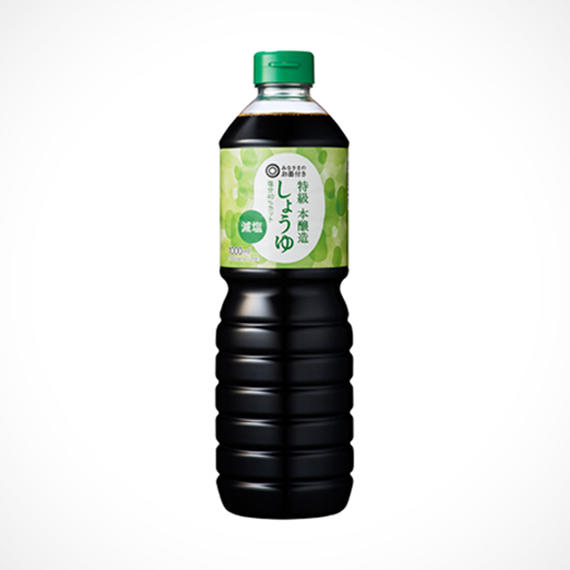 特級 本醸造 しょうゆ 減塩 1000ml