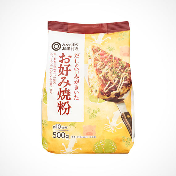 だしの旨みがきいた　お好み焼粉 500g