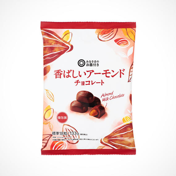 香ばしいアーモンドチョコレート 標準18粒／133g