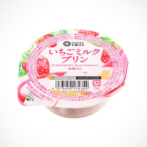 いちごミルクプリン 185g