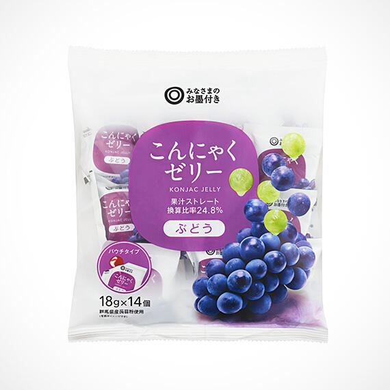 こんにゃくゼリー　ぶどう 18g×14個