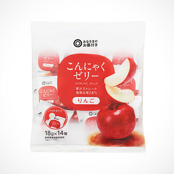 こんにゃくゼリー　りんご 18g×14個