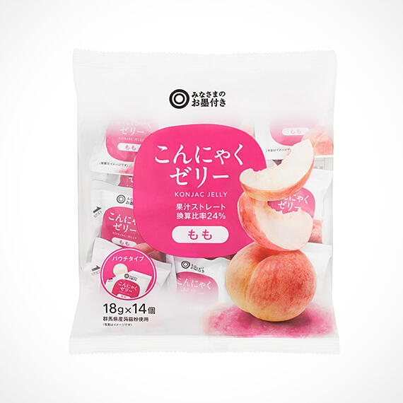 こんにゃくゼリー　もも 18g×14個