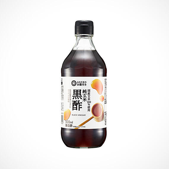 国産玄米100%使用 純玄米黒酢 500ml