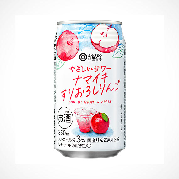 やさしいサワー ナマイキすりおろしりんご 350ml