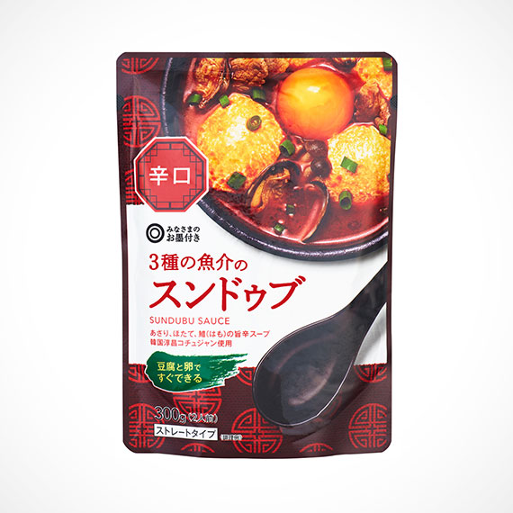 3種の魚介のスンドゥブ 辛口 300g（2人前）