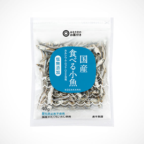 国産 食べる小魚 塩無添加 40g