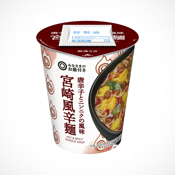 唐辛子とニンニクの風味 宮崎風辛麺 1食