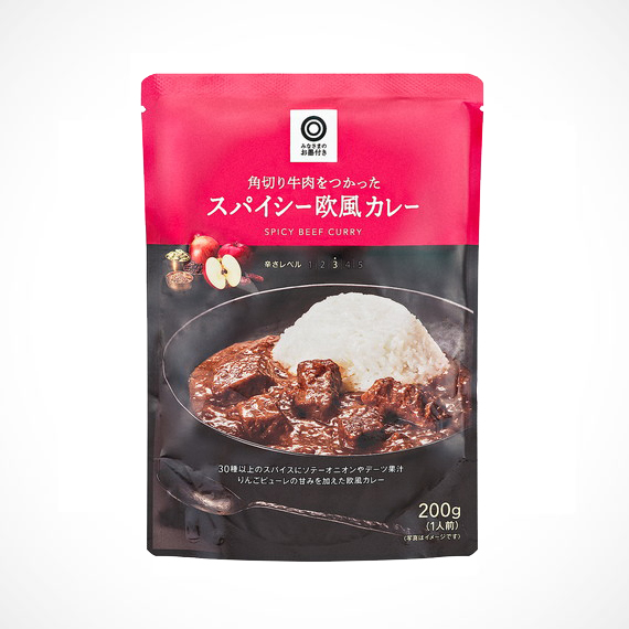 角切り牛肉を使った スパイシー欧風カレー 200g
