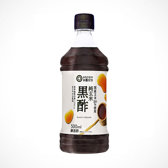 国産玄米100%使用 純玄米黒酢 500ml