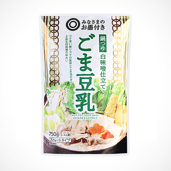 鍋つゆ 白味噌仕立て ごま豆乳 750g
