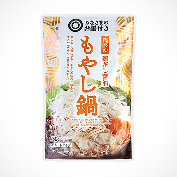鍋つゆ 鶏だし醤油 もやし鍋 750g