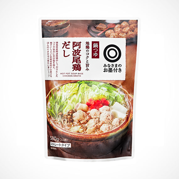 鍋つゆ　地鶏のコクと旨み　阿波尾鶏だし 580g