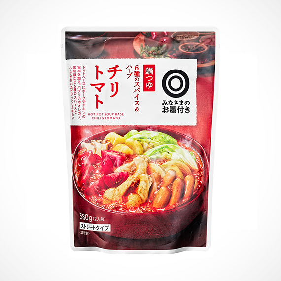 鍋つゆ 6種のスパイス＆ハーブ　チリトマト 580g