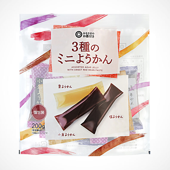3種のミニようかん 200g(個包装込)