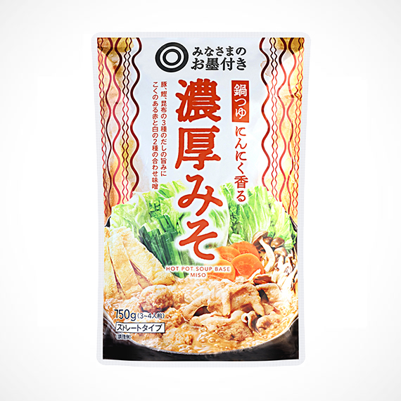 鍋つゆ にんにく香る 濃厚みそ 750g