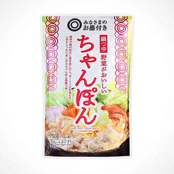 鍋つゆ 野菜がおいしい ちゃんぽん 750g