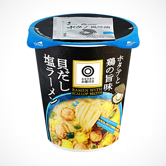 ホタテと鶏の旨味 貝だし塩ラーメン 1食