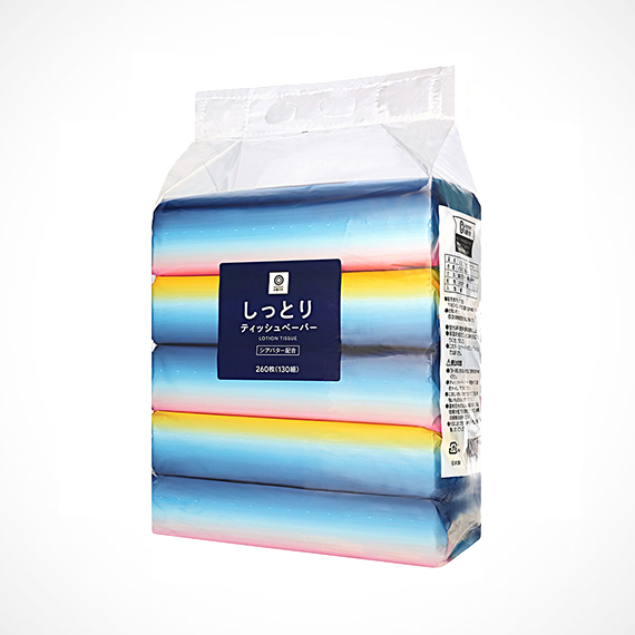しっとりティッシュペーパー 260枚（130組）×5個パック