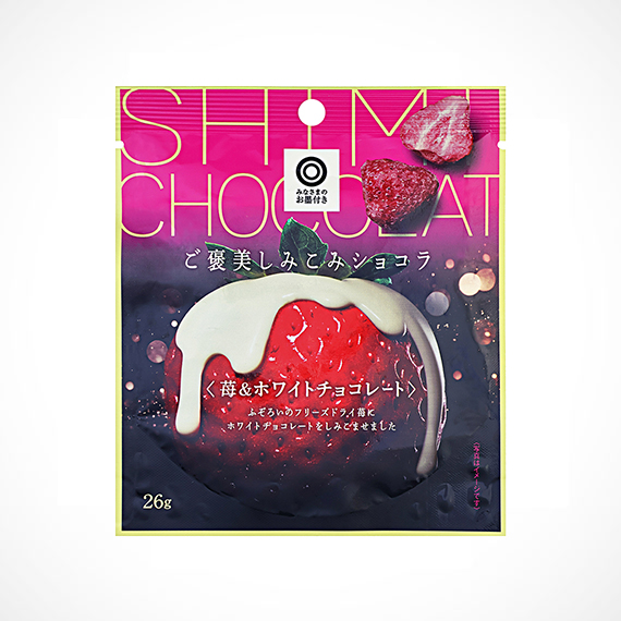 ご褒美しみこみショコラ 苺＆ホワイトチョコレート 26g