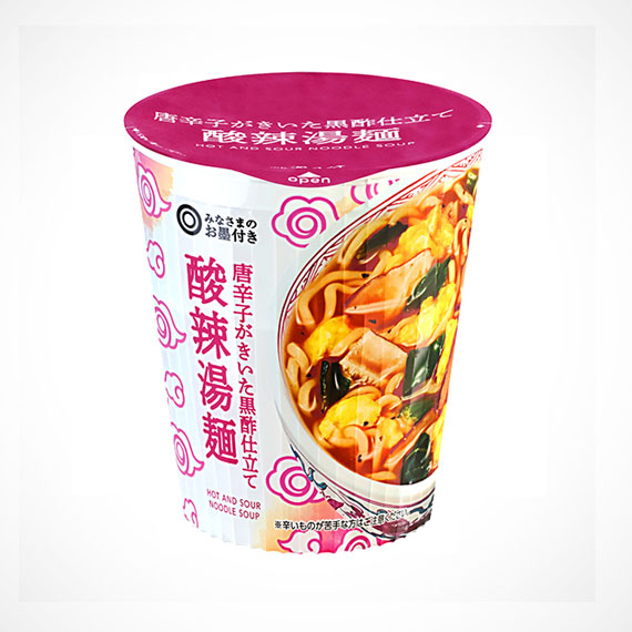 唐辛子がきいた黒酢仕立て
酸辣湯麺 1食