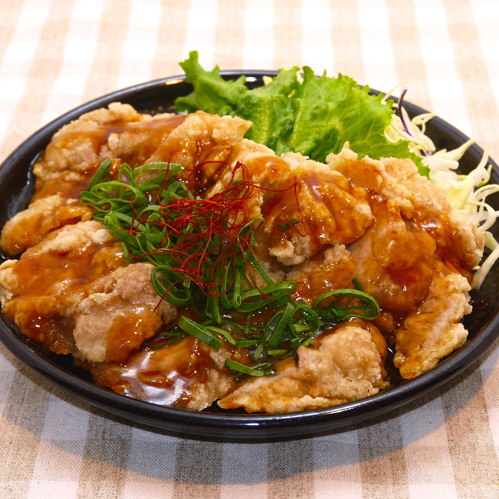 九条ねぎと食べる！油淋鶏