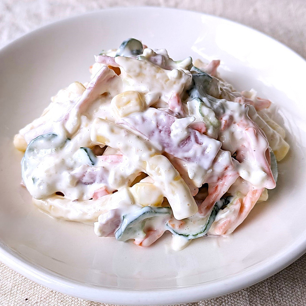 また食べたくなるマカロニサラダ 中