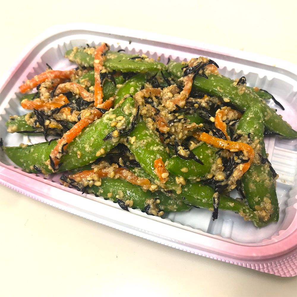 鉄分も摂れる！スナップエンドウのごまあえ