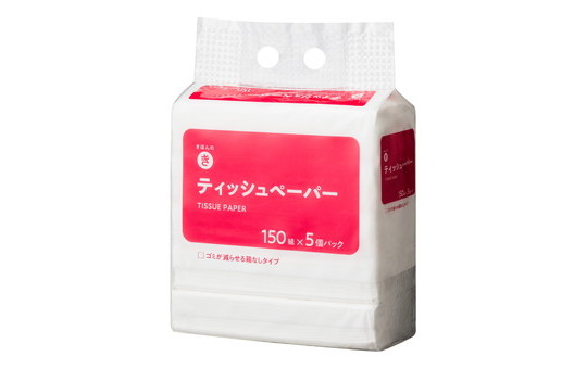 ティッシュペーパー 150組×5個パック