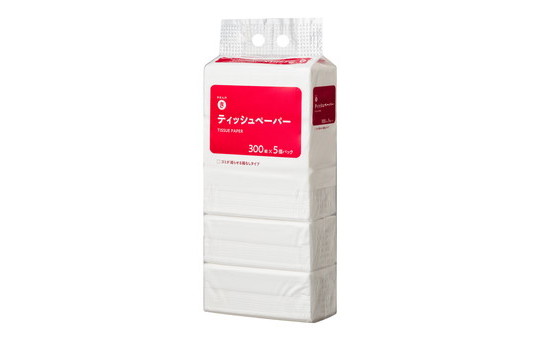 ティッシュペーパー 300組×5個パック