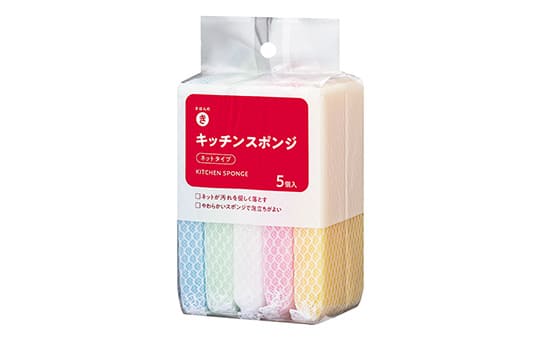 キッチンスポンジ ネットタイプ 5個入