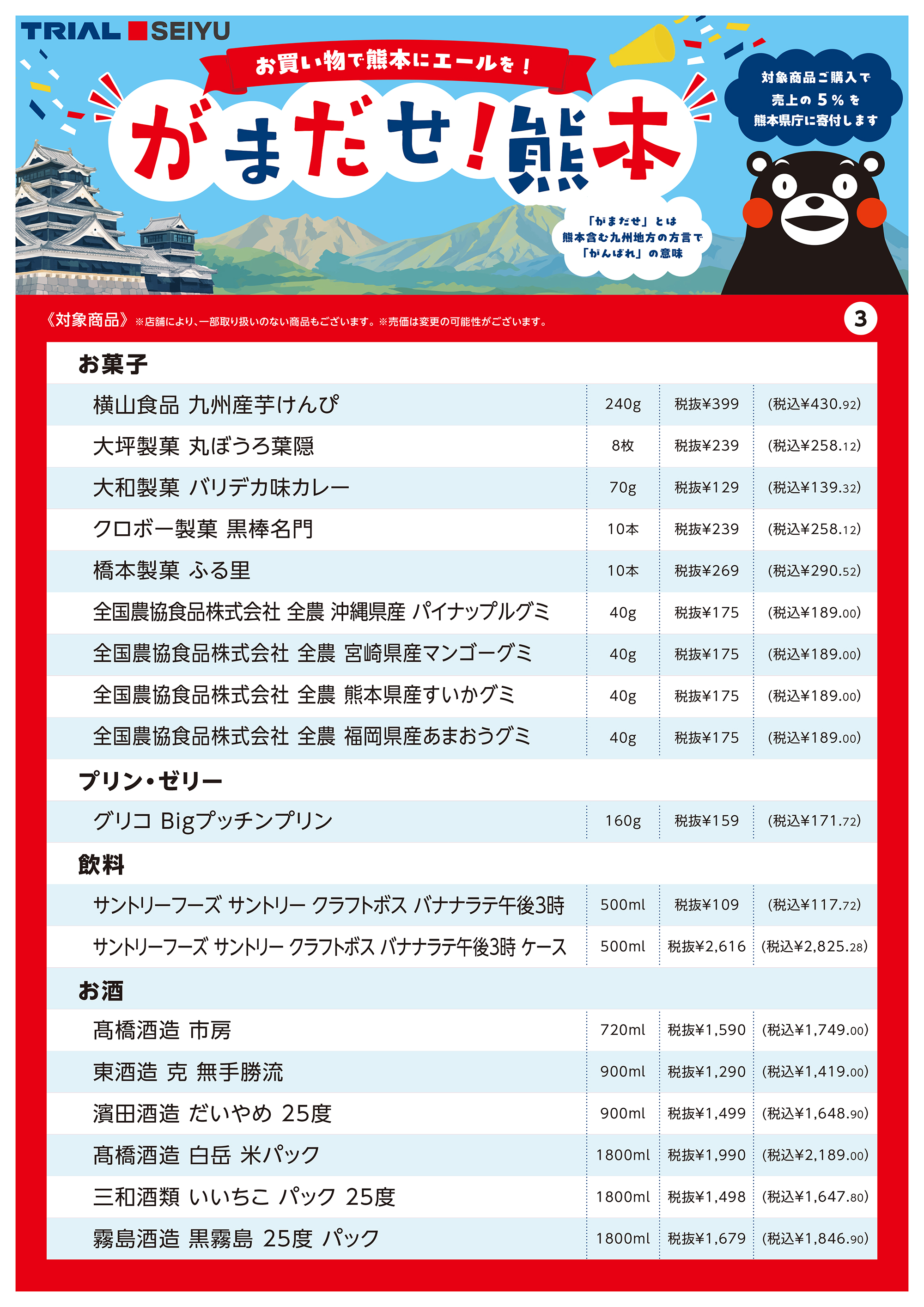 「がまだせ熊本」リーフレット