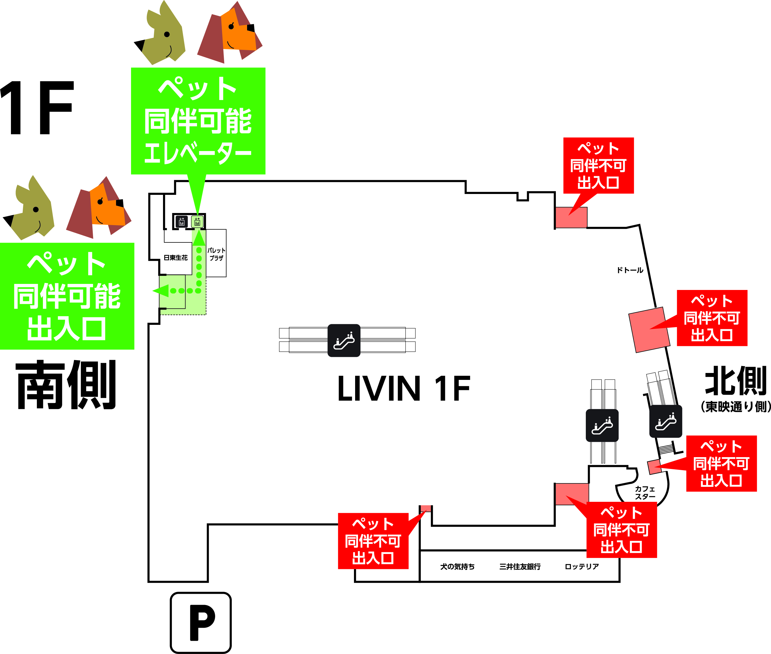 ペットルート1F