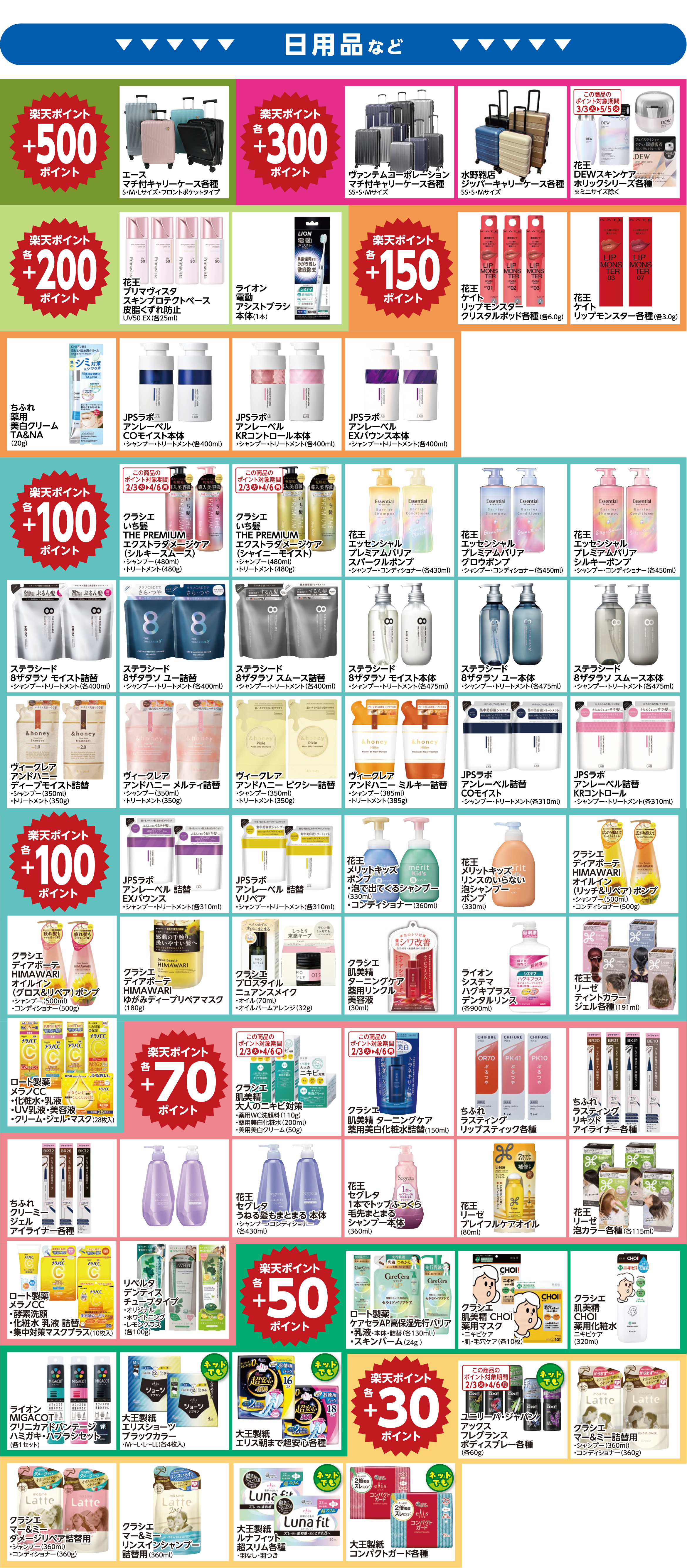 楽天ポイント ボーナスポイント対象商品02