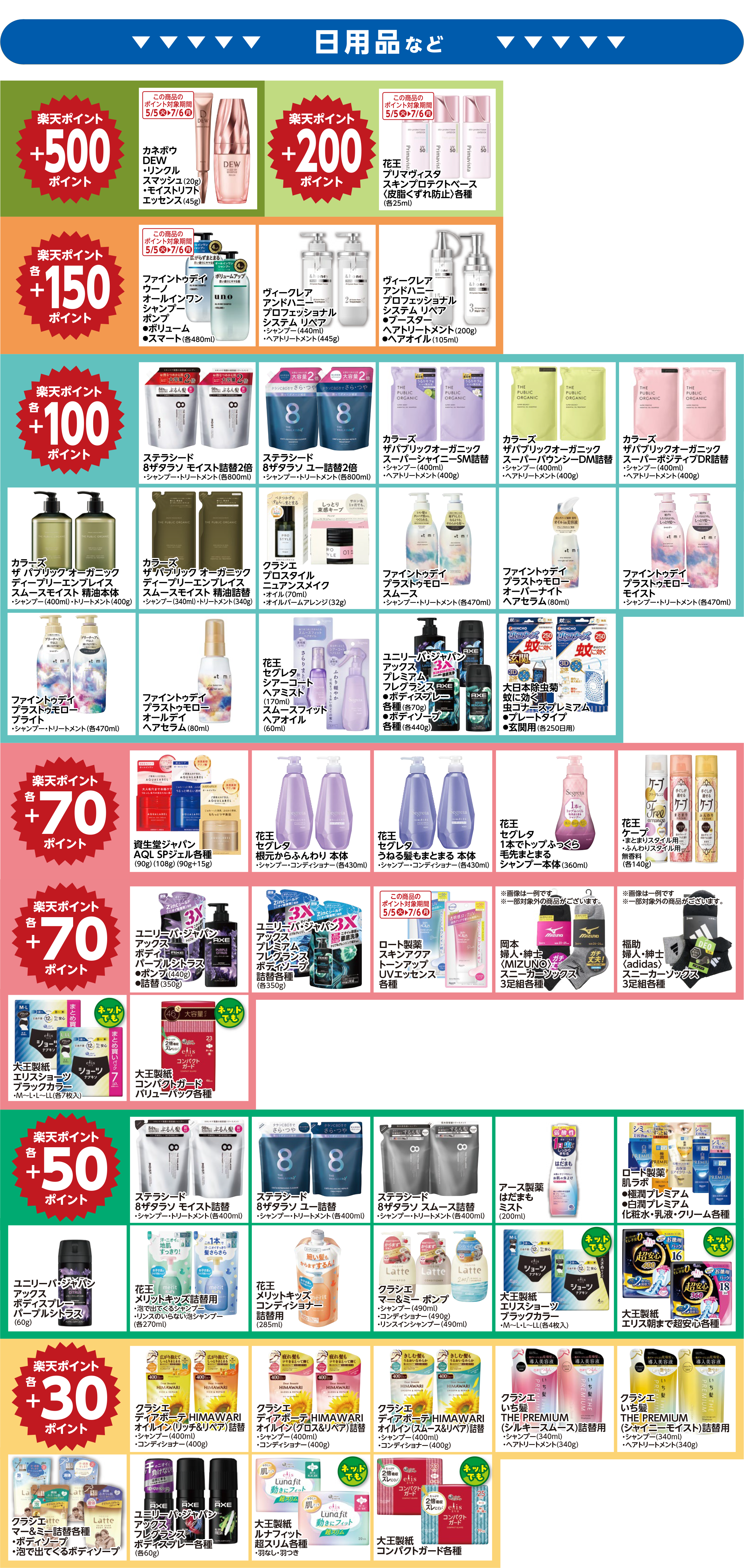 楽天ポイント ボーナスポイント対象商品02