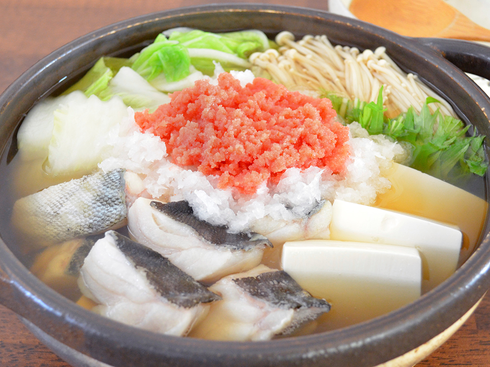 明太子とたらの親子みぞれ鍋