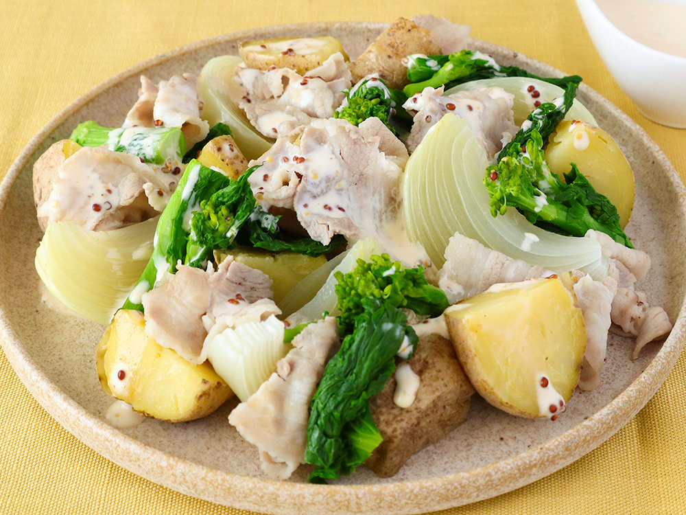 新玉ねぎと豚しゃぶのサラダ