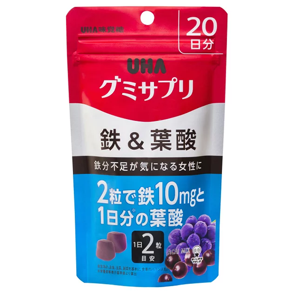 UHA Gummy Supplements (Iron & Folic Acid)