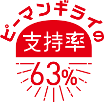 支持率63%